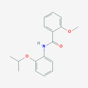 molecular formula C17H19NO3 B267025 N-(2-isopropoxyphenyl)-2-methoxybenzamide 
