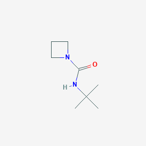 molecular formula C8H16N2O B2670254 N-(叔丁基)氮杂环丁烷-1-甲酰胺 CAS No. 1855713-66-4