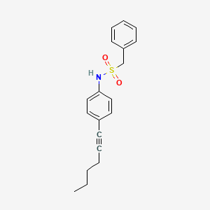 N-[4-(1-hexynyl)phenyl](phenyl)methanesulfonamide