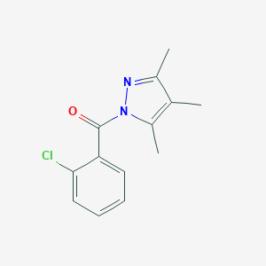 molecular formula C13H13ClN2O B267027 1-(2-chlorobenzoyl)-3,4,5-trimethyl-1H-pyrazole 