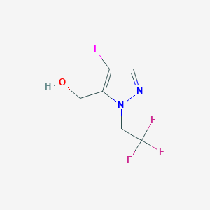 [4-Iodo-1-(2,2,2-trifluoroethyl)-1H-pyrazol-5-yl]methanol