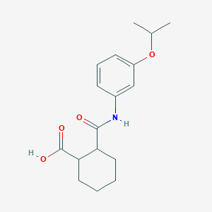 molecular formula C17H23NO4 B267028 2-[(3-Isopropoxyanilino)carbonyl]cyclohexanecarboxylic acid 