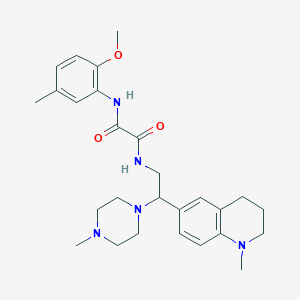 N1-(2-methoxy-5-methylphenyl)-N2-(2-(1-methyl-1,2,3,4-tetrahydroquinolin-6-yl)-2-(4-methylpiperazin-1-yl)ethyl)oxalamide