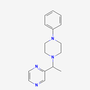 2-(1-(4-Phenylpiperazin-1-yl)ethyl)pyrazine