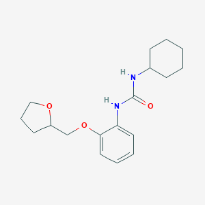 molecular formula C18H26N2O3 B267030 N-cyclohexyl-N'-[2-(tetrahydro-2-furanylmethoxy)phenyl]urea 