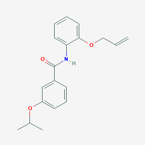 molecular formula C19H21NO3 B267033 N-[2-(allyloxy)phenyl]-3-isopropoxybenzamide 