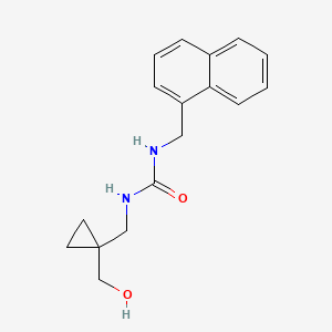 molecular formula C17H20N2O2 B2670347 1-((1-(Hydroxymethyl)cyclopropyl)methyl)-3-(naphthalen-1-ylmethyl)urea CAS No. 1257548-86-9