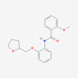 molecular formula C19H21NO4 B267035 2-methoxy-N-[2-(tetrahydro-2-furanylmethoxy)phenyl]benzamide 