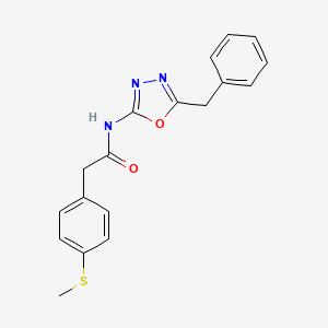 N-(5-benzyl-1,3,4-oxadiazol-2-yl)-2-(4-(methylthio)phenyl)acetamide