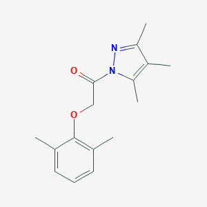 molecular formula C16H20N2O2 B267038 1-[(2,6-dimethylphenoxy)acetyl]-3,4,5-trimethyl-1H-pyrazole 