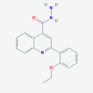 molecular formula C18H17N3O2 B2670383 2-(2-乙氧基苯基)喹啉-4-甲酰肼 CAS No. 524932-37-4