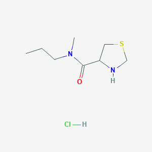 N-methyl-N-propyl-1,3-thiazolidine-4-carboxamide hydrochloride