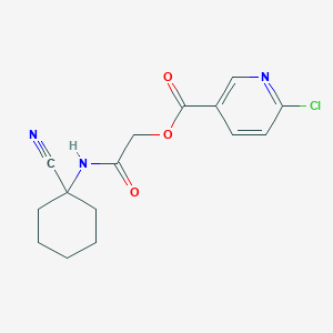 [2-[(1-Cyanocyclohexyl)amino]-2-oxoethyl] 6-chloropyridine-3-carboxylate