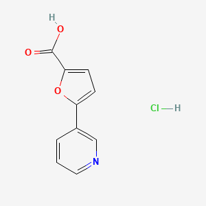 molecular formula C10H8ClNO3 B2670417 5-(Pyridin-3-yl)furan-2-carboxylic acid hydrochloride CAS No. 1394040-60-8