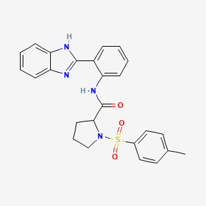 N-(2-(1H-benzo[d]imidazol-2-yl)phenyl)-1-tosylpyrrolidine-2-carboxamide