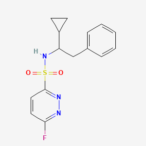 N-(1-Cyclopropyl-2-phenylethyl)-6-fluoropyridazine-3-sulfonamide