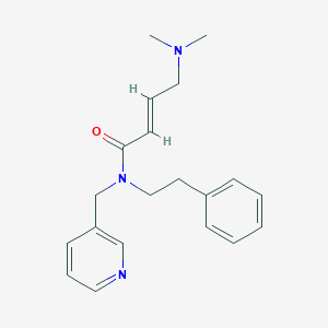 (E)-4-(Dimethylamino)-N-(2-phenylethyl)-N-(pyridin-3-ylmethyl)but-2-enamide