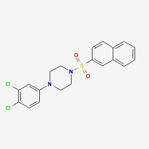 1-(3,4-Dichlorophenyl)-4-(naphthalen-2-ylsulfonyl)piperazine