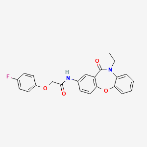N-(10-ethyl-11-oxo-10,11-dihydrodibenzo[b,f][1,4]oxazepin-2-yl)-2-(4-fluorophenoxy)acetamide