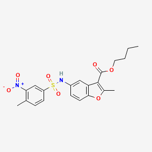 Butyl 2-methyl-5-[(4-methyl-3-nitrophenyl)sulfonylamino]-1-benzofuran-3-carboxylate