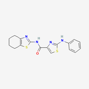 2-(phenylamino)-N-(4,5,6,7-tetrahydrobenzo[d]thiazol-2-yl)thiazole-4-carboxamide