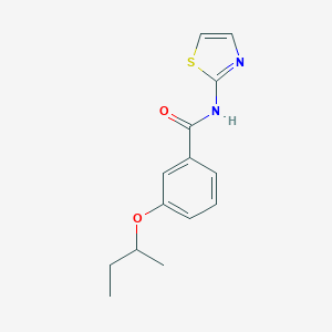 molecular formula C14H16N2O2S B267045 3-sec-butoxy-N-(1,3-thiazol-2-yl)benzamide 