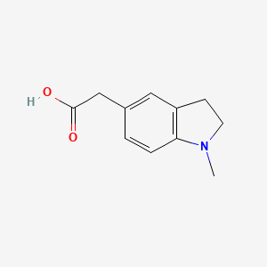 2-(1-methyl-2,3-dihydro-1H-indol-5-yl)acetic acid