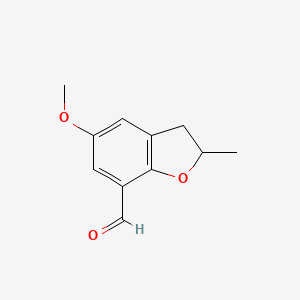 5-Methoxy-2-methyl-2,3-dihydro-1-benzofuran-7-carbaldehyde