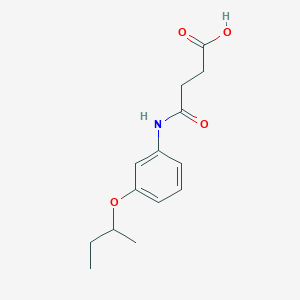 molecular formula C14H19NO4 B267047 4-(3-Sec-butoxyanilino)-4-oxobutanoic acid 