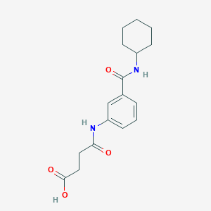 molecular formula C17H22N2O4 B267049 4-{3-[(Cyclohexylamino)carbonyl]anilino}-4-oxobutanoic acid 
