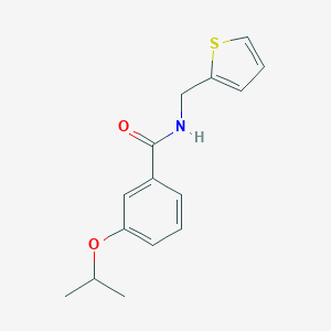 molecular formula C15H17NO2S B267051 3-isopropoxy-N-(2-thienylmethyl)benzamide 