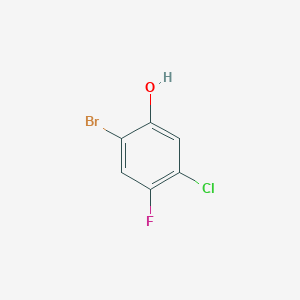 molecular formula C6H3BrClFO B2670519 2-Bromo-4-fluoro-5-chlorophenol CAS No. 181288-96-0