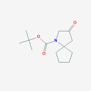 molecular formula C13H21NO3 B2670521 Tert-butyl 3-oxo-1-azaspiro[4.4]nonane-1-carboxylate CAS No. 2260932-24-7