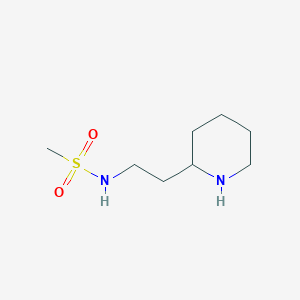 molecular formula C8H18N2O2S B2670527 N-[2-(piperidin-2-yl)ethyl]methanesulfonamide CAS No. 886506-45-2