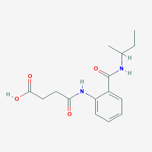 molecular formula C15H20N2O4 B267053 4-{2-[(Sec-butylamino)carbonyl]anilino}-4-oxobutanoic acid 