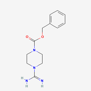 molecular formula C13H18N4O2 B2670564 1-Cbz-4-carbamimidoylpiperazine CAS No. 279668-63-2