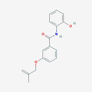 molecular formula C17H17NO3 B267058 N-(2-hydroxyphenyl)-3-[(2-methylprop-2-en-1-yl)oxy]benzamide 