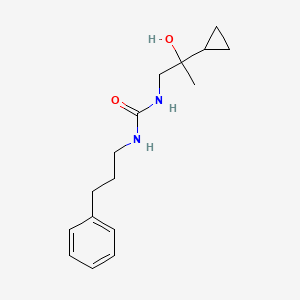 molecular formula C16H24N2O2 B2670596 1-(2-Cyclopropyl-2-hydroxypropyl)-3-(3-phenylpropyl)urea CAS No. 1286712-16-0