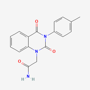 molecular formula C17H15N3O3 B2670608 2-[3-(4-Methylphenyl)-2,4-dioxoquinazolin-1-yl]acetamide CAS No. 899782-53-7