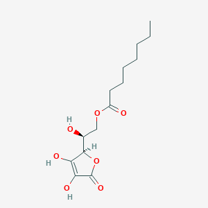 molecular formula C14H22O7 B2670616 6-O-Octanoyl-L-ascorbic acid CAS No. 16690-38-3