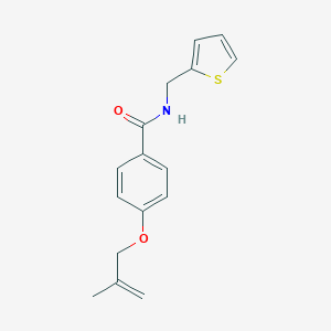 molecular formula C16H17NO2S B267062 4-[(2-methyl-2-propenyl)oxy]-N-(2-thienylmethyl)benzamide 