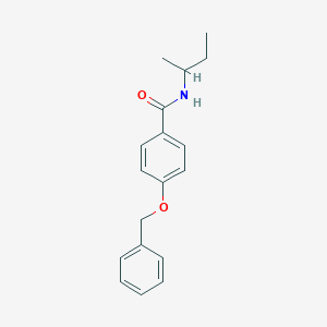 molecular formula C18H21NO2 B267063 4-(benzyloxy)-N-(sec-butyl)benzamide 