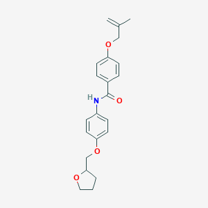 molecular formula C22H25NO4 B267064 4-[(2-methylprop-2-en-1-yl)oxy]-N-[4-(tetrahydrofuran-2-ylmethoxy)phenyl]benzamide 