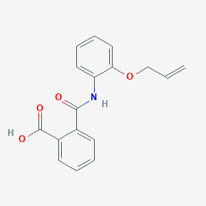 molecular formula C17H15NO4 B267065 2-{[2-(Allyloxy)anilino]carbonyl}benzoic acid 