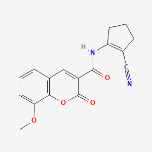 N-(2-cyanocyclopent-1-en-1-yl)-8-methoxy-2-oxo-2H-chromene-3-carboxamide