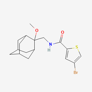 molecular formula C17H22BrNO2S B2670660 4-bromo-N-(((1R,3S,5r,7r)-2-methoxyadamantan-2-yl)methyl)thiophene-2-carboxamide CAS No. 1797561-09-1