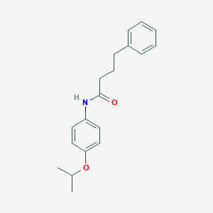 molecular formula C19H23NO2 B267067 N-(4-isopropoxyphenyl)-4-phenylbutanamide 
