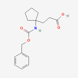 3-[1-(Phenylmethoxycarbonylamino)cyclopentyl]propanoic acid