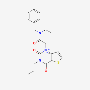 molecular formula C21H25N3O3S B2670682 N-benzyl-2-{3-butyl-2,4-dioxo-1H,2H,3H,4H-thieno[3,2-d]pyrimidin-1-yl}-N-ethylacetamide CAS No. 1252907-77-9