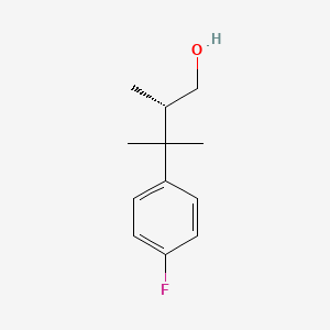 (2S)-3-(4-Fluorophenyl)-2,3-dimethylbutan-1-ol